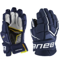 Bauer Supreme 3S Intermediate Hockey Gloves -Hockey Equipment bauer gloves bauer supreme 3s intermediate hockey gloves navy 12 28743838335042