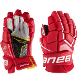 Bauer Supreme 3S Intermediate Hockey Gloves -Hockey Equipment bauer gloves bauer supreme 3s intermediate hockey gloves red 12 28743838400578