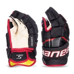 Bauer Supreme Matrix Senior Hockey Gloves -Hockey Equipment bauer gloves bauer supreme matrix senior hockey gloves black red 15 30597290754114