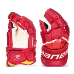 Bauer Supreme Matrix Senior Hockey Gloves -Hockey Equipment bauer gloves bauer supreme matrix senior hockey gloves red 14 30597290819650