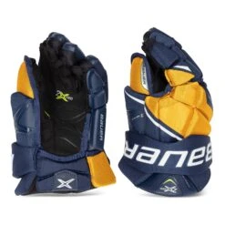 Bauer Vapor 2X Pro Senior Hockey Gloves -Hockey Equipment bauer gloves bauer vapor 2x pro senior hockey gloves navy gold 13 28743796555842