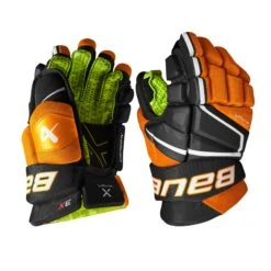Bauer Vapor 3X Junior Hockey Gloves -Hockey Equipment bauer gloves bauer vapor 3x junior hockey gloves black orange 10 29359206629442