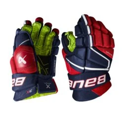 Bauer Vapor 3X Junior Hockey Gloves -Hockey Equipment bauer gloves bauer vapor 3x junior hockey gloves navy red white 10 29160852586562