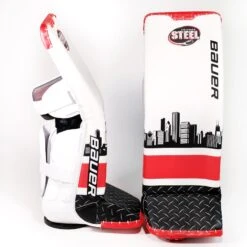 Bauer Supreme Pro Custom Senior Goalie Leg Pads - Ian Shane -Hockey Equipment bauer leg pads bauer supreme pro custom senior goalie leg pads ian shane steel l 30055529513026