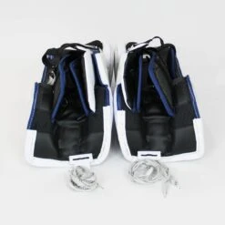 Bauer Supreme S29 Intermediate Goalie Leg Pads - Demo -Hockey Equipment bauer leg pads demo bauer supreme s29 intermediate goalie leg pads demo white blue l 32 15202048442434