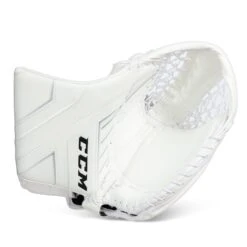 CCM Axis Senior Goalie Catcher - 580 Break Angle -Hockey Equipment ccm catchers ccm axis senior goalie catcher 580 break angle white regular 28743622066242
