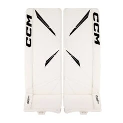CCM Axis 2.5 Junior Goalie Leg Pads -Hockey Equipment ccm leg pads ccm axis 2 5 junior goalie leg pads white white black black 26 1 29359067562050