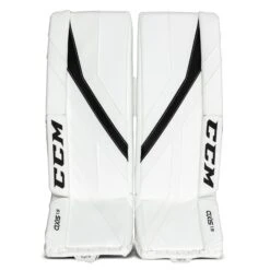 CCM Axis A1.5 Junior Goalie Leg Pads - Source Exclusive -Hockey Equipment ccm leg pads ccm axis a1 5 junior goalie leg pads source exclusive white white black black 26 1 30347148656706