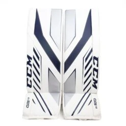 CCM Axis A1.9 Senior Goalie Leg Pads 32 CCM Axis A1.9 Senior Goalie Leg Pads -Hockey Equipment ccm leg pads ccm axis a1 9 senior goalie leg pads white white navy silver 33 1 29252848287810