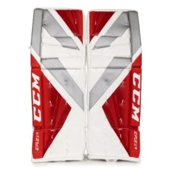 CCM Extreme Flex 5 Senior Goalie Leg Pads -Hockey Equipment ccm leg pads ccm extreme flex 5 senior goalie leg pads white red silver 34 1 28744296300610