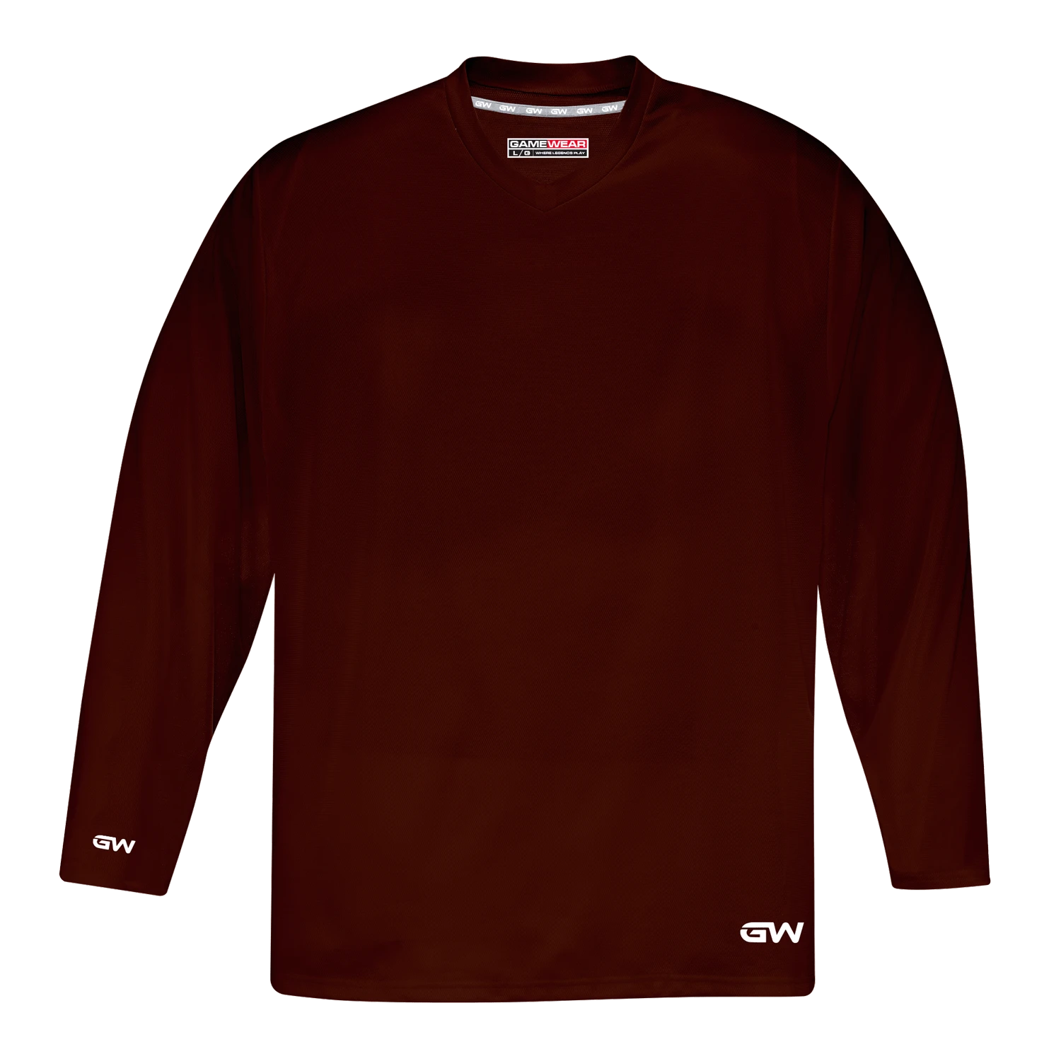GameWear GW5500 ProLite Series Junior Hockey Practice Jersey - Maroon 3 GameWear GW5500 ProLite Series Junior Hockey Practice Jersey - Maroon