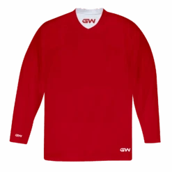 GameWear GW7500 ProLite Series Reversible Senior Hockey Practice Jersey - Red / White