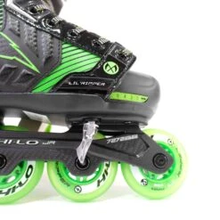 Mission Lil' Ripper Adjustable Junior Roller Hockey Skates -Hockey Equipment mission roller hockey skates mission lil ripper adjustable junior roller hockey skates 2 jr 5 jr r standard 29078545498178