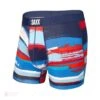 Saxx Vibe Boxers - Blue Paint Can Stripe -Hockey Equipment saxx underwear saxx vibe boxers blue paint can stripe blue red l 28744435925058