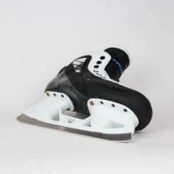 TRUE Senior Two Piece Goalie Skates - Pro Stock - White Side - Size 7 -Hockey Equipment true goalie skates true senior two piece goalie skates pro stock white side size 7 7 15186435407938