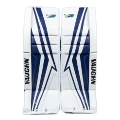 Vaughn Velocity V9 Intermediate Goalie Leg Pads 37 Vaughn Velocity V9 Intermediate Goalie Leg Pads -Hockey Equipment vaughn leg pads vaughn velocity v9 intermediate goalie leg pads white blue 30 2 28744337981506