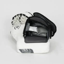 Warrior Ritual G3 Intermediate Goalie Catcher - Demo -Hockey Equipment warrior catchers demo warrior ritual g3 intermediate goalie catcher demo white full right 15202530558018