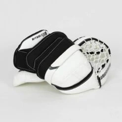 Warrior Ritual G3 Intermediate Goalie Catcher - Demo -Hockey Equipment warrior catchers demo warrior ritual g3 intermediate goalie catcher demo white full right 15202530623554